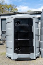 Vooraanzicht dieseltank 2500L