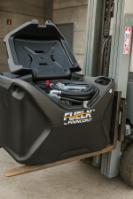 Mobiele brandstoftank op heftruck